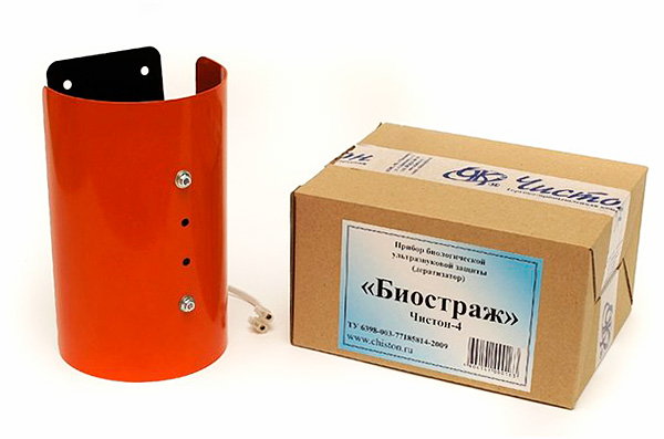 Chiston-4 Biostrazh est un répulsif à ultrasons d'une puissance accrue et qui vous permet de protéger une zone allant jusqu'à 500 mètres carrés. m