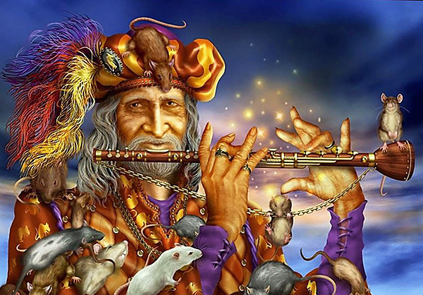 L'image du Pied Piper, créée par l'artiste italien Ciro Marchetti.