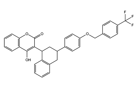 Flocumafen (un anticoagulant sanguin très efficace).