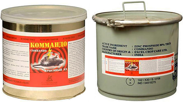 Poison pour rats et souris Commando (phosphure de zinc)