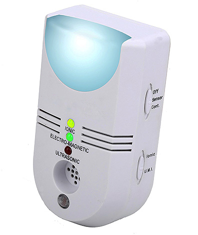 La photo montre un exemple de répulsif pour lequel un mécanisme d'action électromagnétique est déclaré (ainsi qu'un mode de fonctionnement à ultrasons).