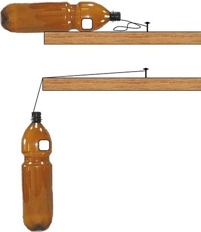 Le piège présenté sur la figure convient à la capture de souris, mais il sera problématique d’attraper un rat avec elle.